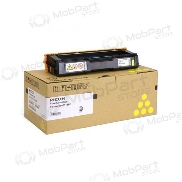 Ricoh SPC310HE (407635) Cartucho de tóner láser, Amarillo