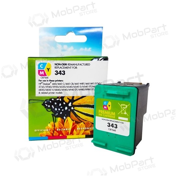 Cartucho de tinta Static Control CMY, compatible con HP 343 Tricolor (C8766EE) 330 páginas
