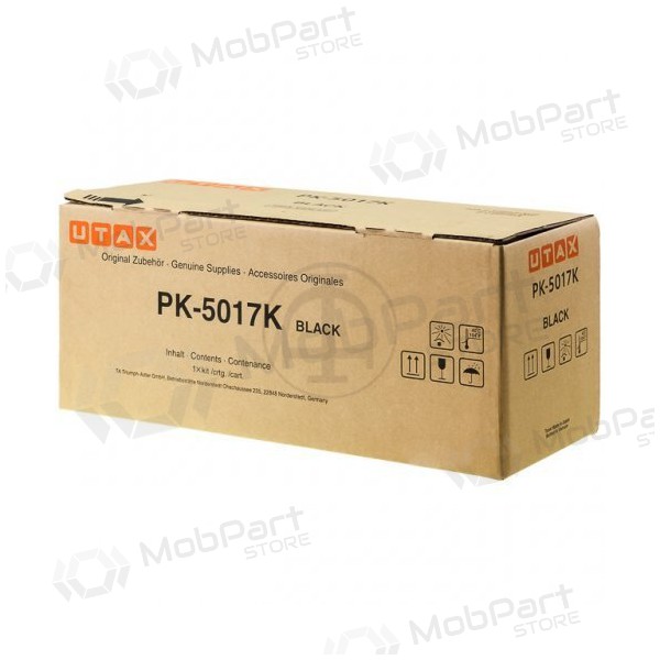 Cartucho de tóner Triumph-Adler/Utax PK-5017K (1T02TV0UT0/1T02TV0TA0), cartucho negro para impresoras láser, 8000 páginas.
